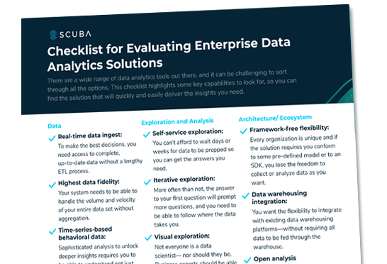 Checklist for Evaluating Enterprise Data Analytics Solutions